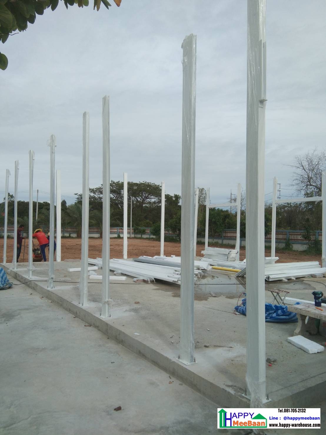 สร้างคลังเก็บสินค้า Sandwich panel Isowall ,EPS