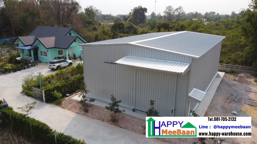 สร้างโกดังหลังคาSandwich Panel /EPS