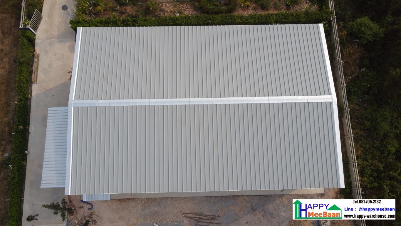 สร้างโกดังหลังคาSandwich Panel /EPS