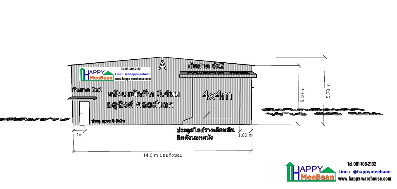 รับสร้างโกดังราคาถูก