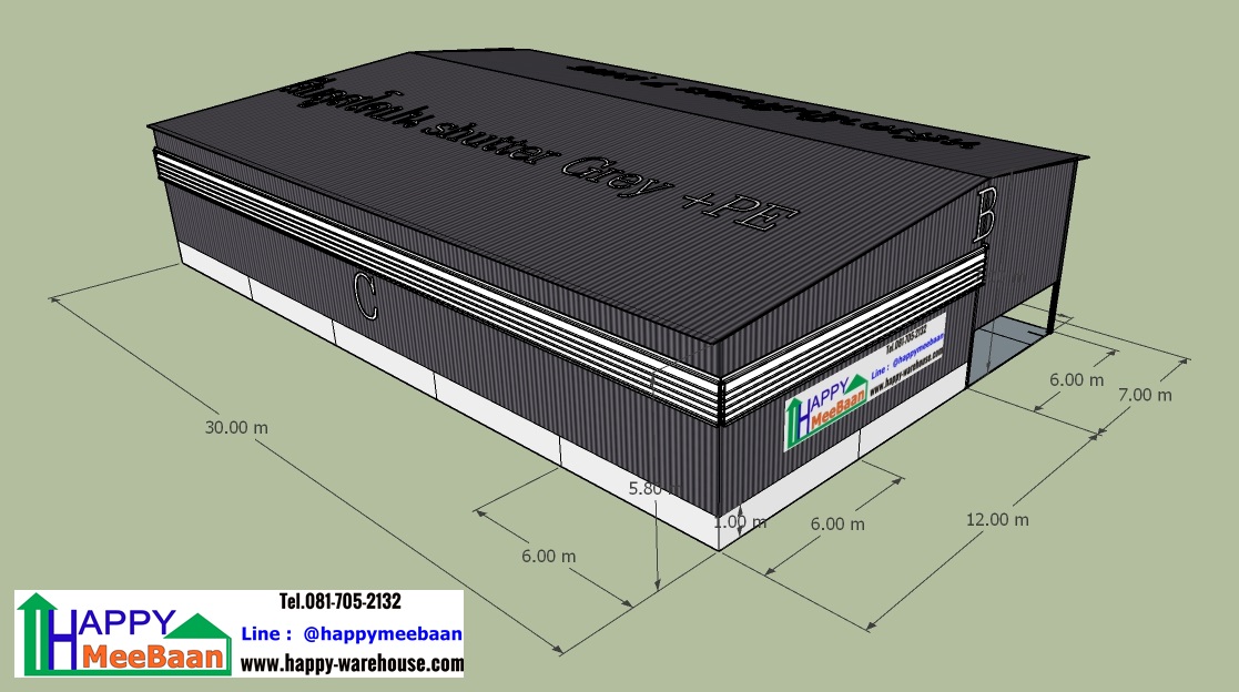 สร้างโกดังสร้างร้านค้าโครงสร้างเหล็ก