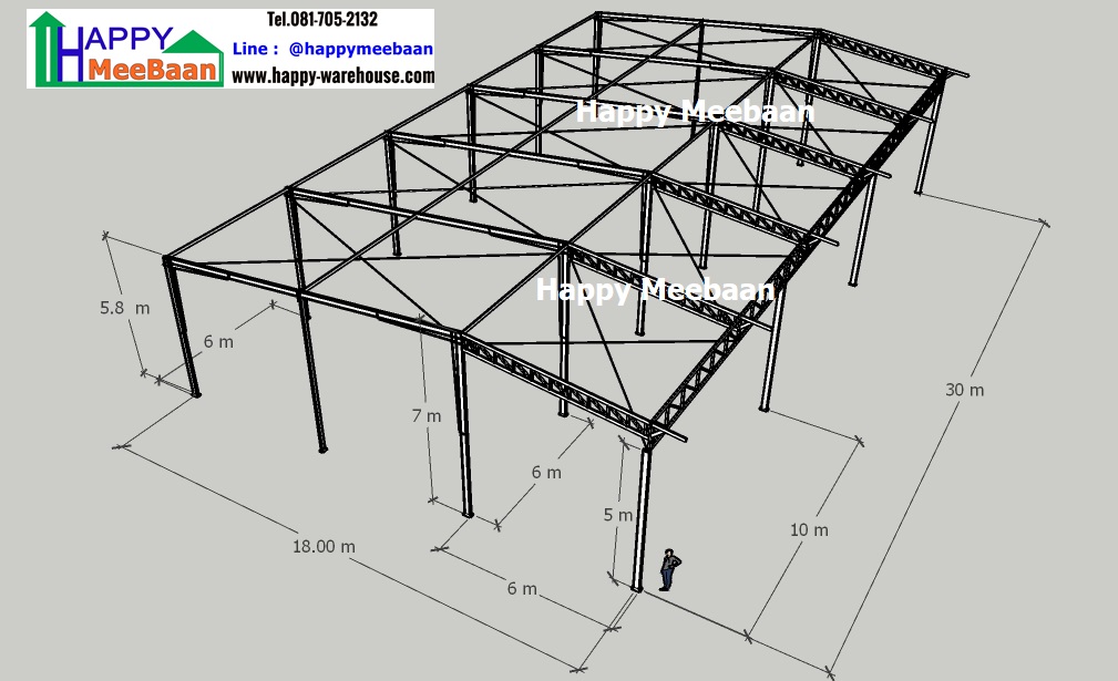 สร้างโกดังสร้างร้านค้าโครงสร้างเหล็ก