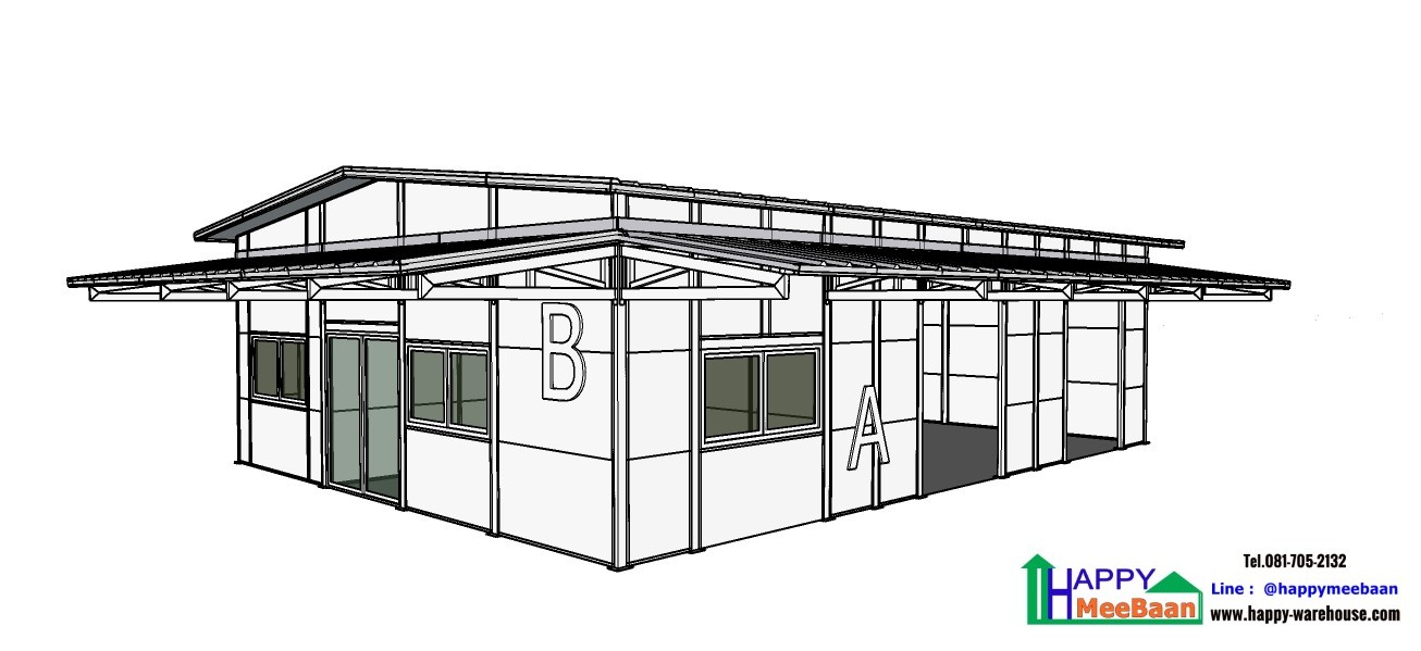 สร้างคลังเก็บสินค้า Sandwich panel Isowall ,EPS