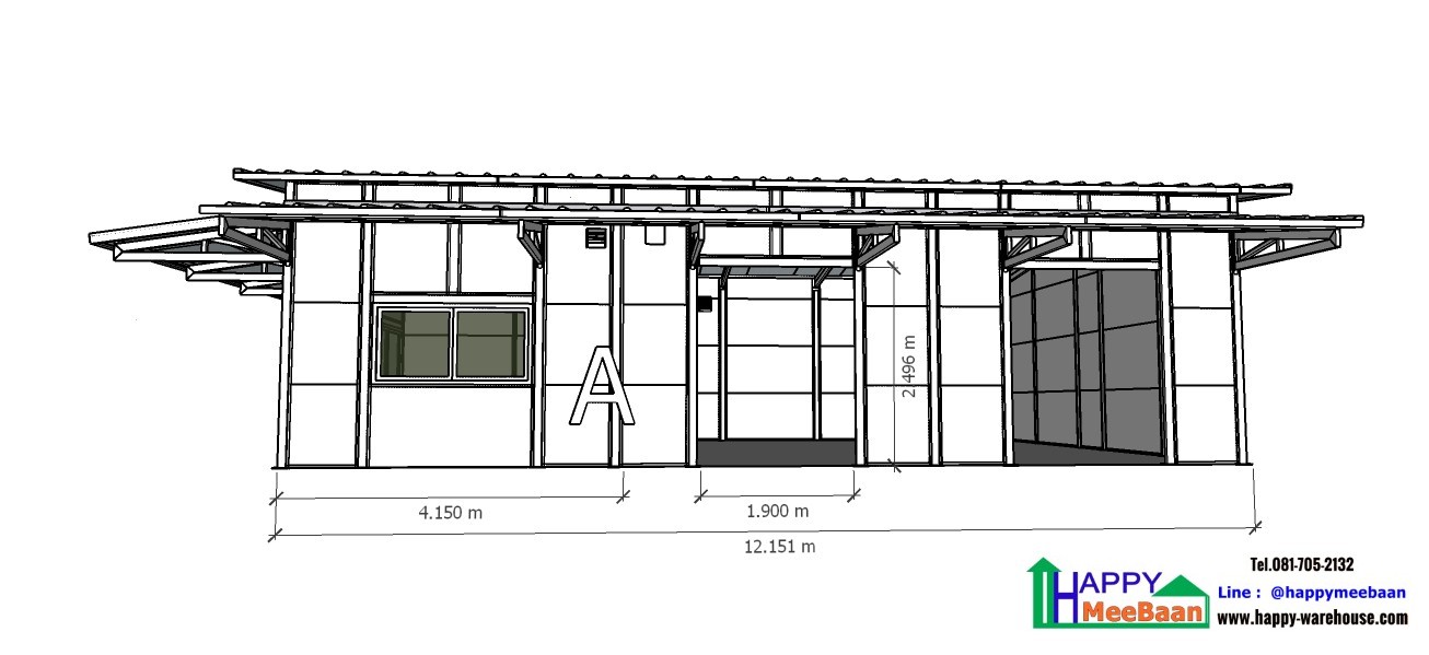 สร้างคลังเก็บสินค้า Sandwich panel Isowall ,EPS