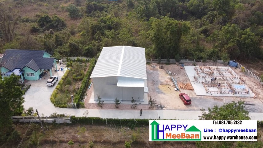 สร้างโกดังหลังคาSandwich Panel /EPS