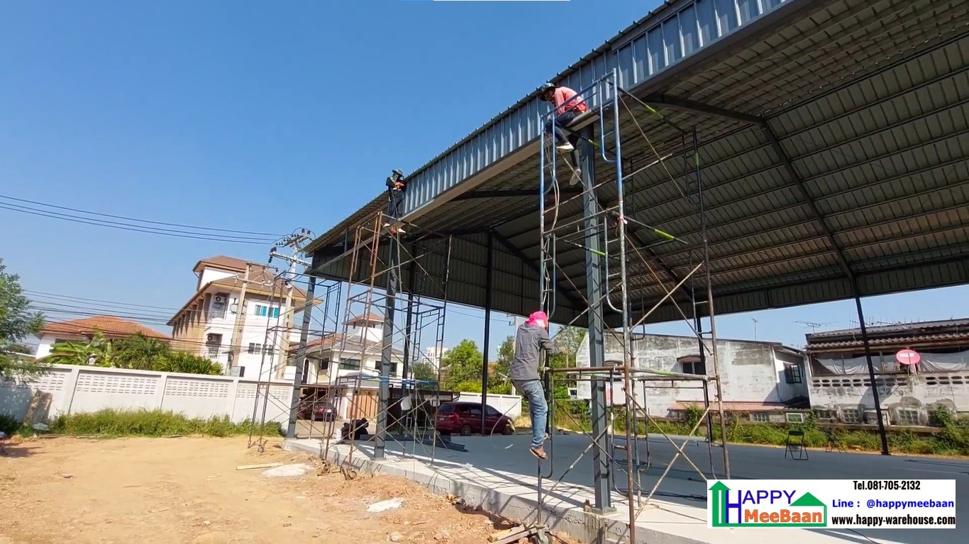 รับสร้างโกดังหลังคาทรงนอร์ดิก