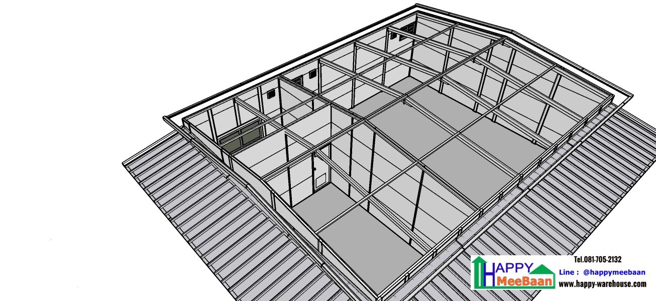 สร้างคลังเก็บสินค้า Sandwich panel Isowall ,EPS