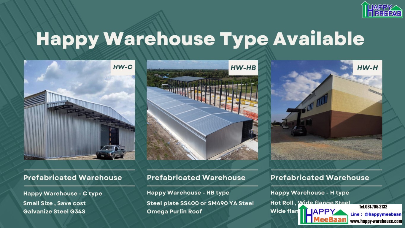 รับผลิตและจำหน่ายโครงสร้างเหล็กสำเร็จรูปโกดัง โรงงาน prefab