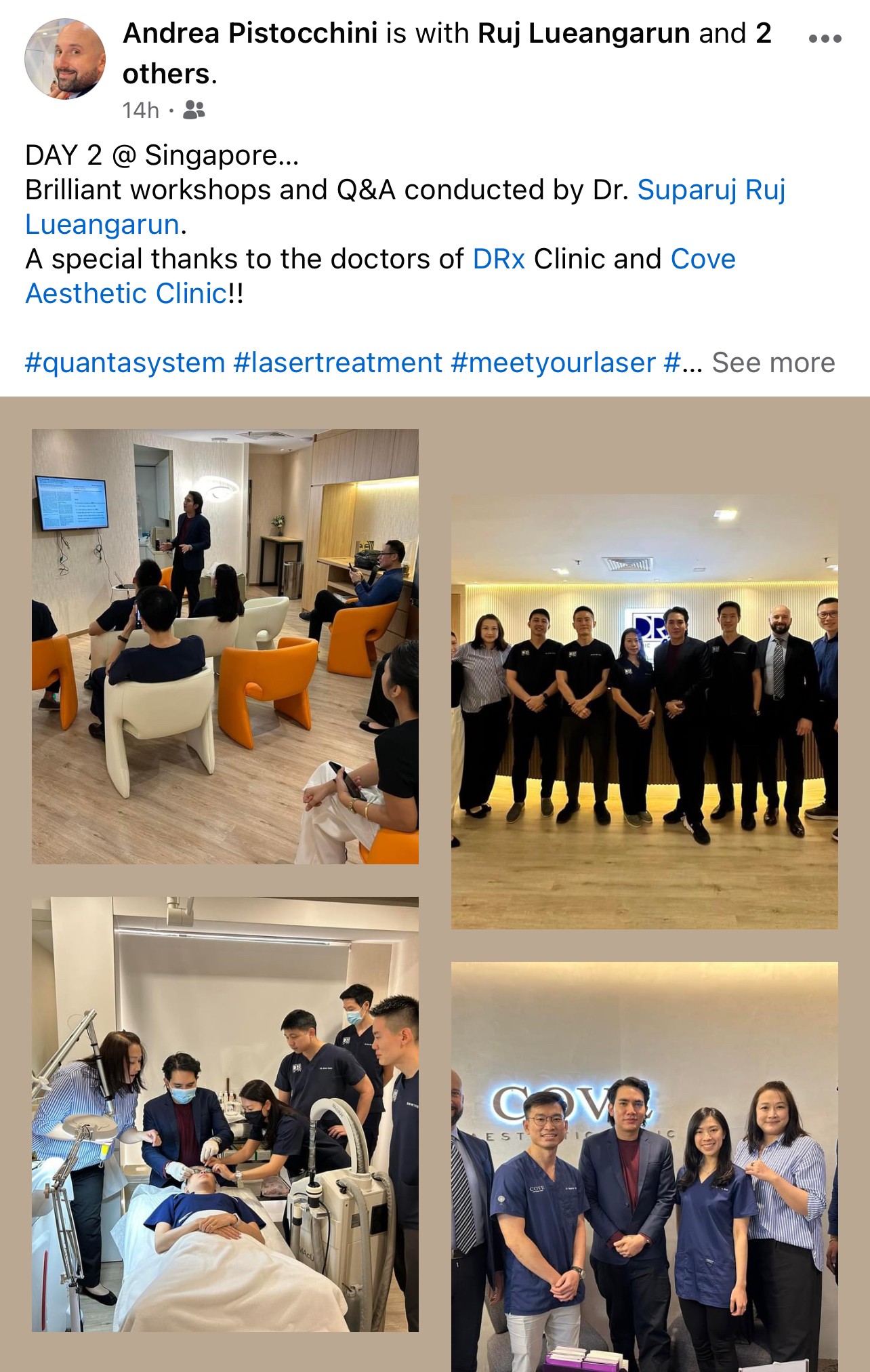 หมอรุจ ผศ. นพ. ศุภะรุจ เลื่องอรุณ ได้รับเกียรติรับเชิญเป็นวิทยากรแชร์เทคนิคการใช้เลเซอร์ Discovery Picosecond Laser ที่ประเทศสิงคโปร์ครับ หมอรุจ ผศ. นพ. ศุภะรุจ เลื่องอรุณ ได้รับเกียรติรับเชิญเป็นวิทยากรแชร์เทคนิคการใช้เลเซอร์ Discovery Picosecond Laser ที่ประเทศสิงคโปร์ครับ