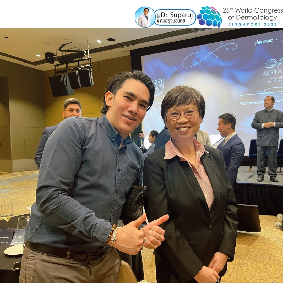 หมอรุจได้เข้าร่วมประชุม และนำเสนอผลงานวิจัยด้านการรักษาหลุมสิวแผลเป็นผมร่วงผมบาง ในงานประชุมแพทย์ผิวหนังระดับโลก World Congress of Dermatology WCD2023 ที่ประเทศสิงคโปร์ครับ หมอรุจได้เข้าร่วมประชุม และนำเสนอผลงานวิจัยด้านการรักษาหลุมสิวแผลเป็นผมร่วงผมบาง ในงานประชุมแพทย์ผิวหนังระดับโลก World Congress of Dermatology WCD2023 ที่ประเทศสิงคโปร์ครับ