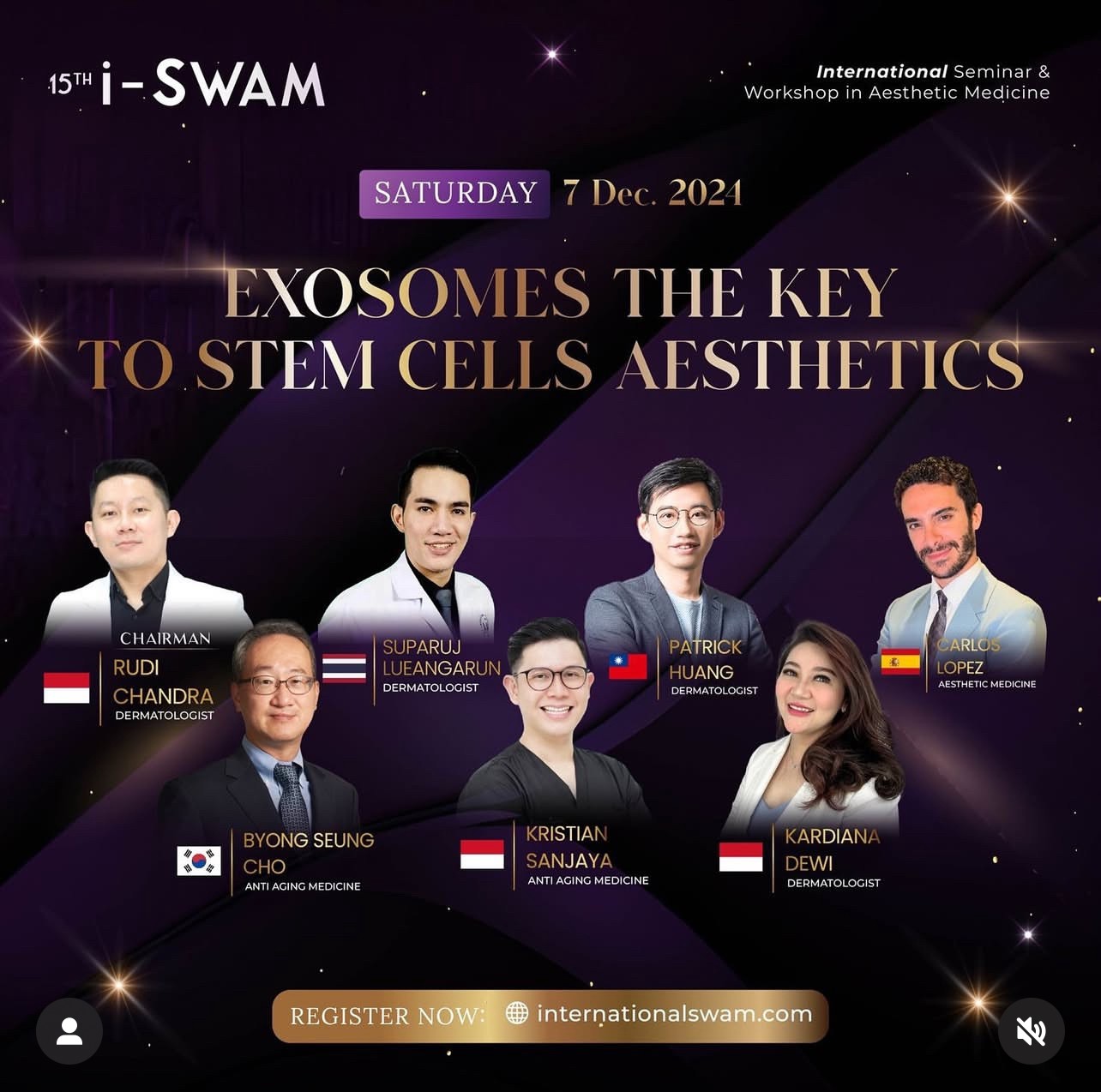 ผศ. นพ. ศุภะรุจ เลื่องอรุณ (หมอรุจ) ได้รับเกียรติเป็นวิทยากรบรรยายเทคนิคเทคนิคการใช้เลเซอร์ดูแลปัญหาผิวหน้าและเส้นผม โดยเฉพาะปัญหาหลุมสิว แผลเป็น ผมร่วงผมบาง และการใชั Exosomes ในงานประชุม นานาชาติ 15TH I-SWAM 2024 iSWAM -International Seminar and Workshop in Aesthetic Medicine ผศ. นพ. ศุภะรุจ เลื่องอรุณ (หมอรุจ) ได้รับเกียรติเป็นวิทยากรบรรยายเทคนิคเทคนิคการใช้เลเซอร์ดูแลปัญหาผิวหน้าและเส้นผม โดยเฉพาะปัญหาหลุมสิว แผลเป็น ผมร่วงผมบาง และการใชั Exosomes ในงานประชุม นานาชาติ 15TH I-SWAM 2024 iSWAM -International Seminar and Workshop in Aesthetic Medicine