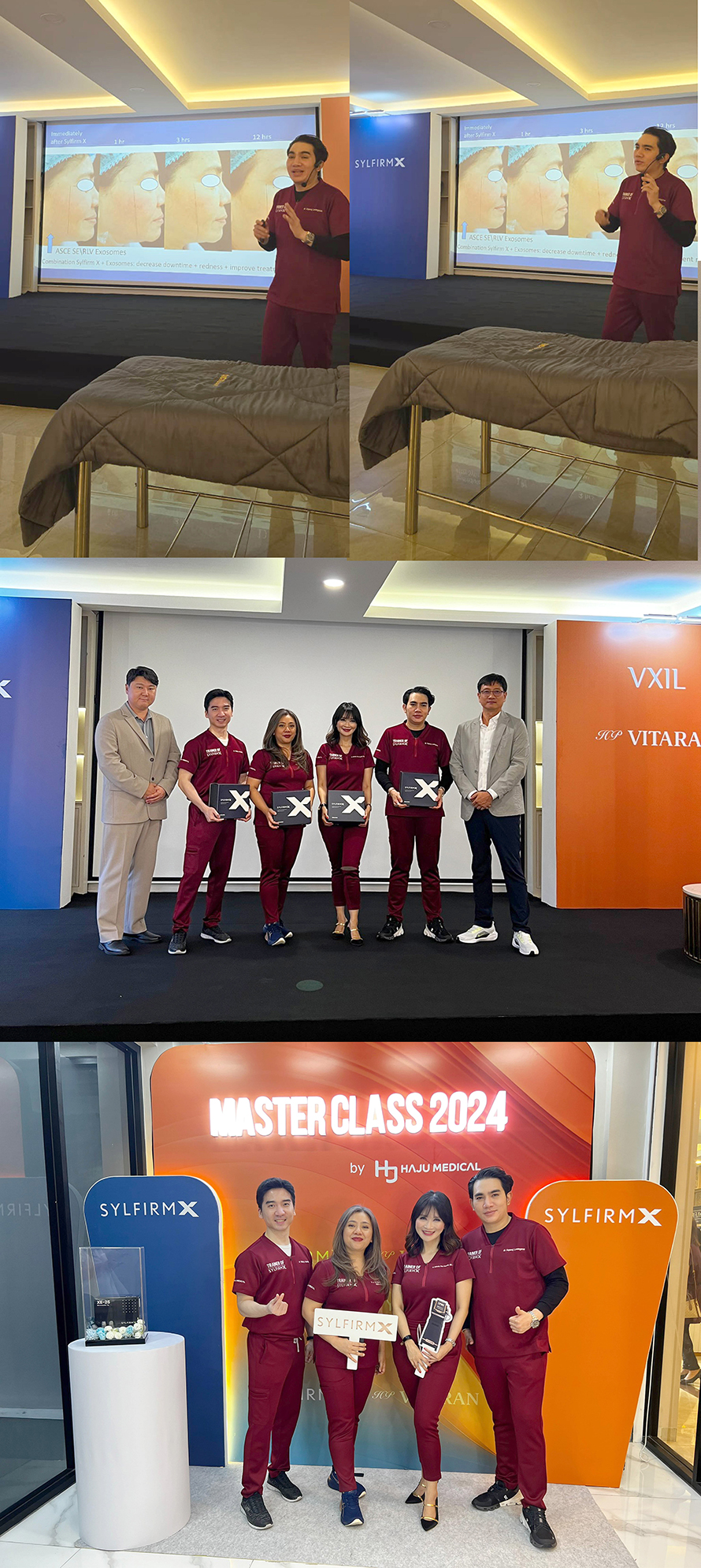 ผู้ช่วยศาสตราจารย์นายแพทย์ศุภะรุจ เลื่องอรุณ (หมอรุจ) ได้รับเกียรติรับเชิญมาเป็นวิทยากรแชร์และสอนเทคนิคแลการดูแลปัญหาสิว หลุมสิว แผลเป็น ผมร่วง ผมบางด้วยการใช้เข็มพลังงานคลื่นวิทยุ Pulsed Wave RF Microneedle ในงาน Master Class SYLFที่ประเทศอินโดนีเซียครับ ผู้ช่วยศาสตราจารย์นายแพทย์ศุภะรุจ เลื่องอรุณ (หมอรุจ) ได้รับเกียรติรับเชิญมาเป็นวิทยากรแชร์และสอนเทคนิคแลการดูแลปัญหาสิว หลุมสิว แผลเป็น ผมร่วง ผมบางด้วยการใช้เข็มพลังงานคลื่นวิทยุ Pulsed Wave RF Microneedle ในงาน Master Class SYLFที่ประเทศอินโดนีเซียครับ