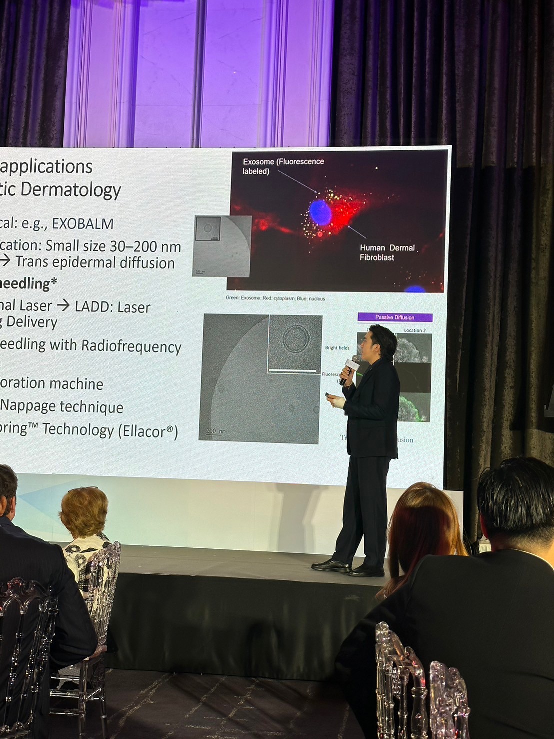 ผศ.นพ. ศุภะรุจ เลื่องอรุณ (หมอรุจ) ได้รับเชิญเป็นวิทยากร แชร์เทคนิคๆการดูแลหลุมสิว แผลเป็น ผมร่วงผมบางด้วยการใช้ Exosomes ในงานสัมมนา Exosome for Applications Medical Aesthetics ,New Paradigm in Regenerative Aesthetics : Science, Results & Protocol &q ผศ.นพ. ศุภะรุจ เลื่องอรุณ (หมอรุจ) ได้รับเชิญเป็นวิทยากร แชร์เทคนิคๆการดูแลหลุมสิว แผลเป็น ผมร่วงผมบางด้วยการใช้ Exosomes ในงานสัมมนา Exosome for Applications Medical Aesthetics ,New Paradigm in Regenerative Aesthetics : Science, Results & Protocol &q