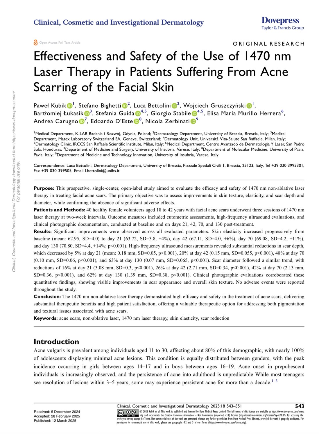 เทคนิคดูแลปัญหาหลุมสิว ด้วย Fractional non ablative 1470 nm Laser: Program LaserME