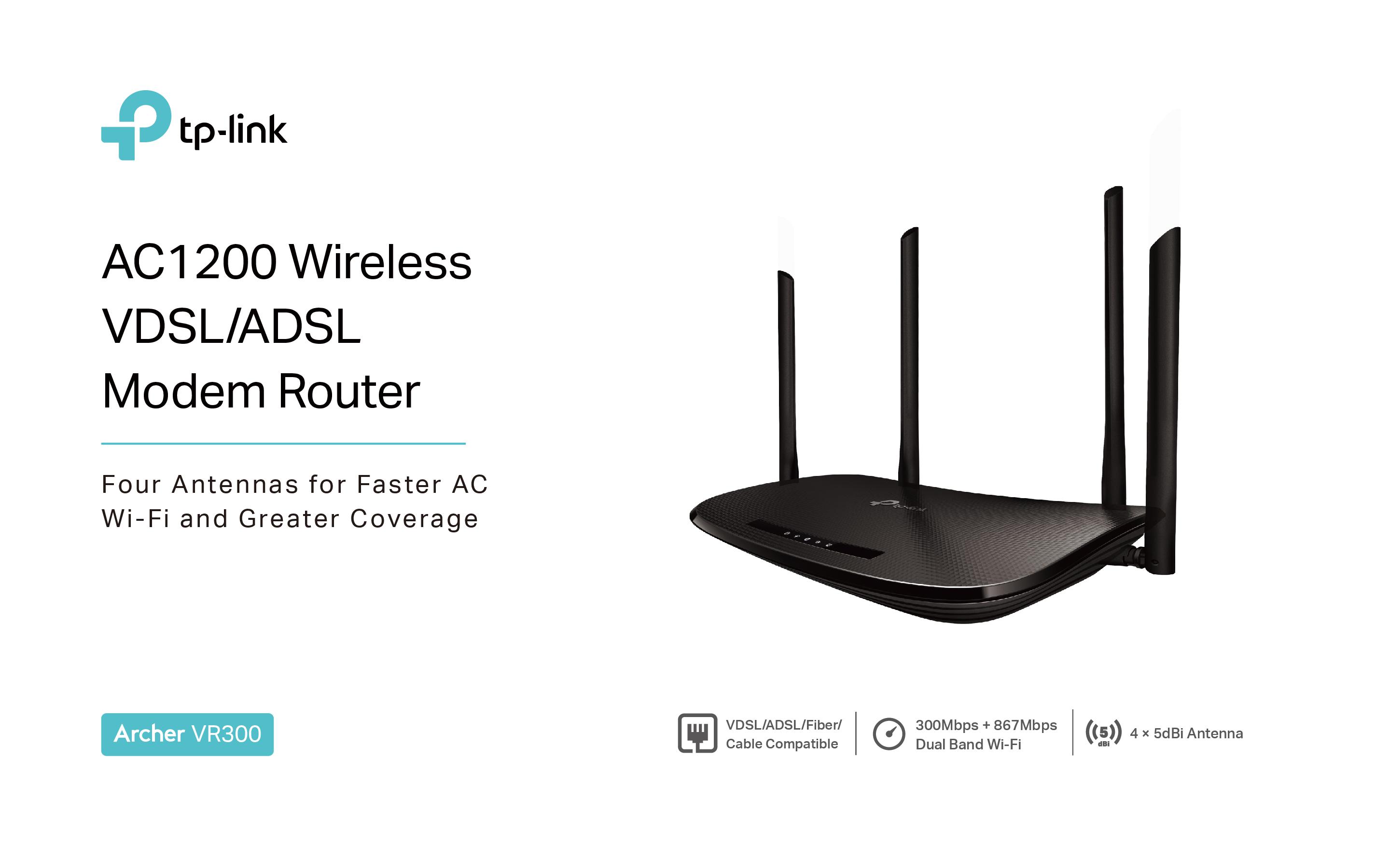 TP-LINK Archer VR300 อุปกรณ์เชื่อมต่อสัญญาณ (Router)