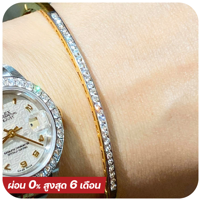 The Medium Single line bracelet diamond(copy)