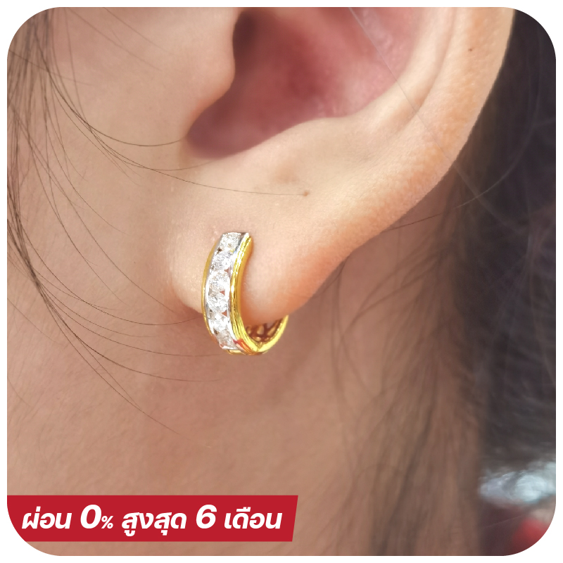 Big Six Loop Premium Diamond Earring