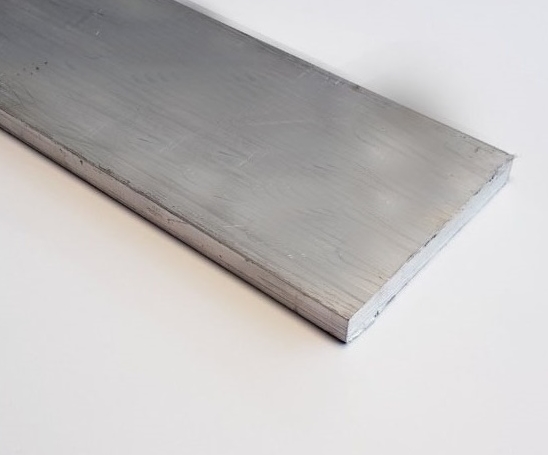 อลูมิเนียม แบนกว้าง 3" หนา  3/8" เกรด 6063 Aluminium Flat Bar แบ่งขายความยาว 10 เซนติเมตร