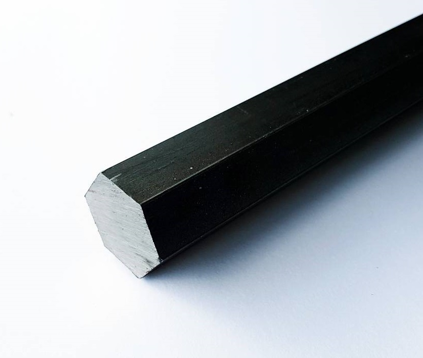 เหล็ก หกเหลี่ยม ขนาด 32 มิล เกรด S45C Hexagon steel bar แบ่งขายความยาว 10 เซนติเมตร