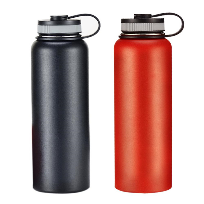 Stainless Steel Sports Bottle - Royal-promo