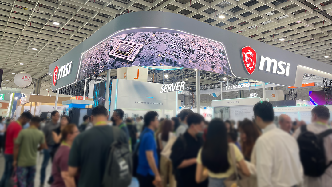 บรรยากาศบูธ MSI ในงาน COMPUTEX 2026