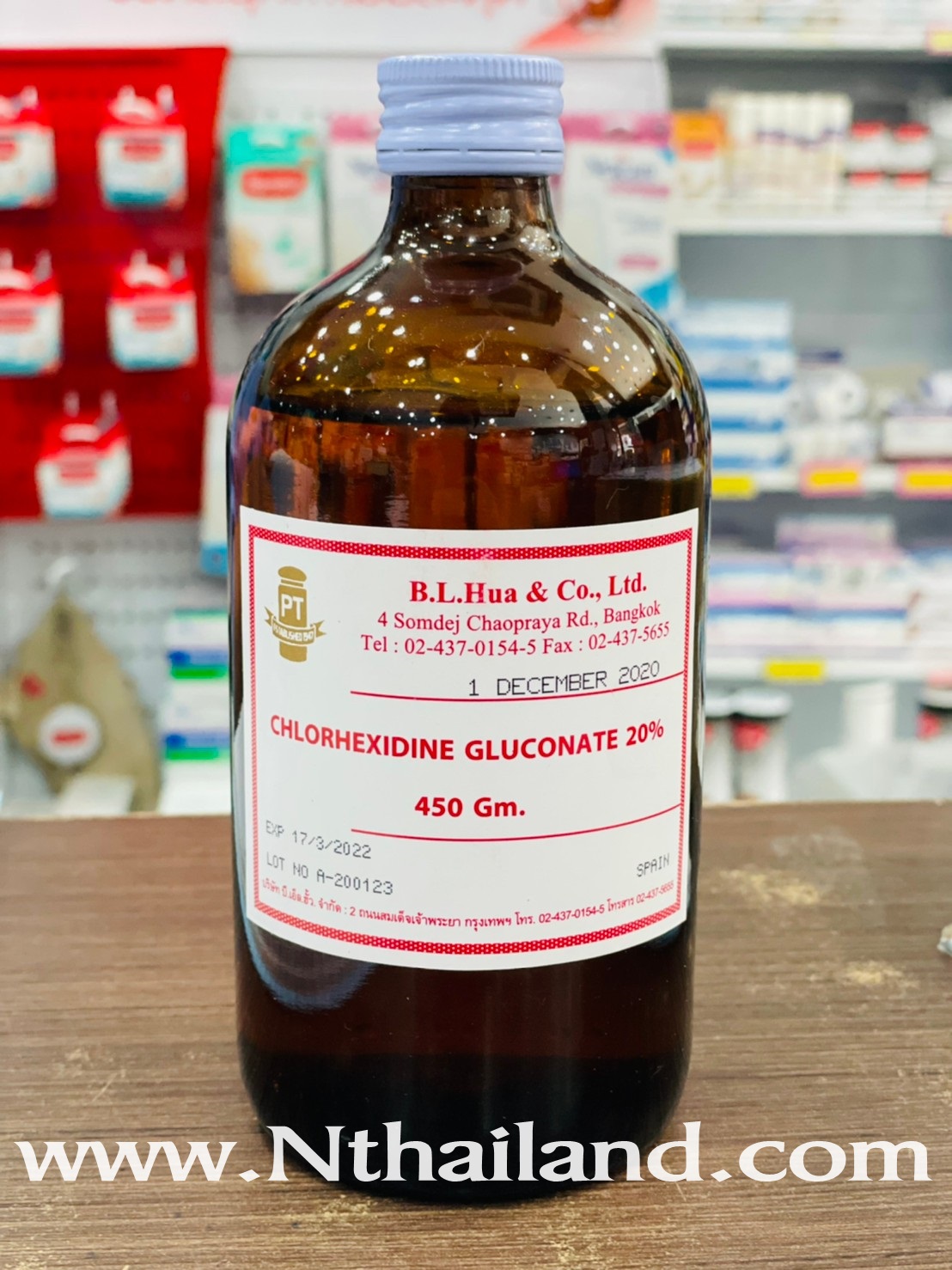 Chlorheidine Gluconate 20% 450 mL.