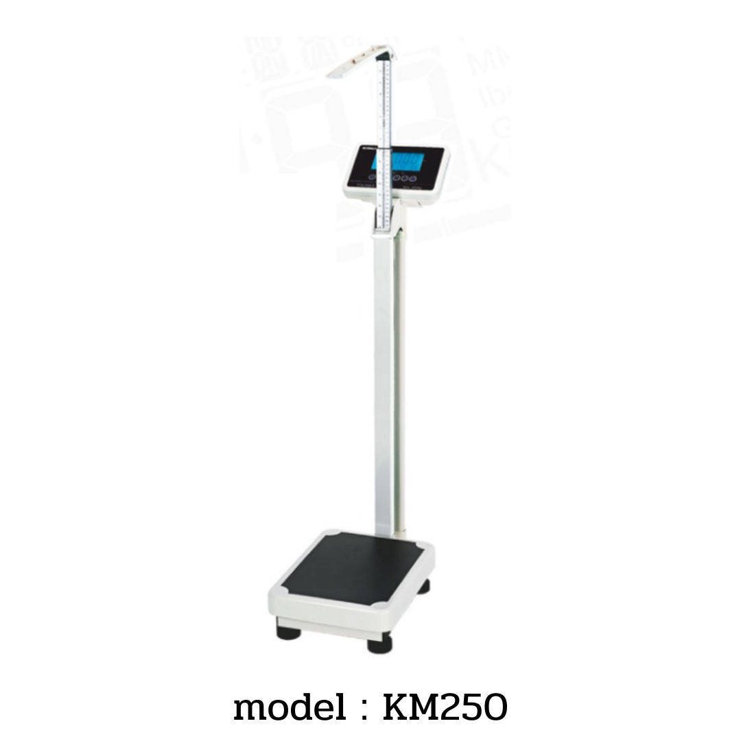 เครื่องชั่งน้ำหนักพร้อมวัดความสูงและคำนวรค่า BMI  ระบบดิจิตอล ยี่ห้อ ZEPPER รุ่น MK250