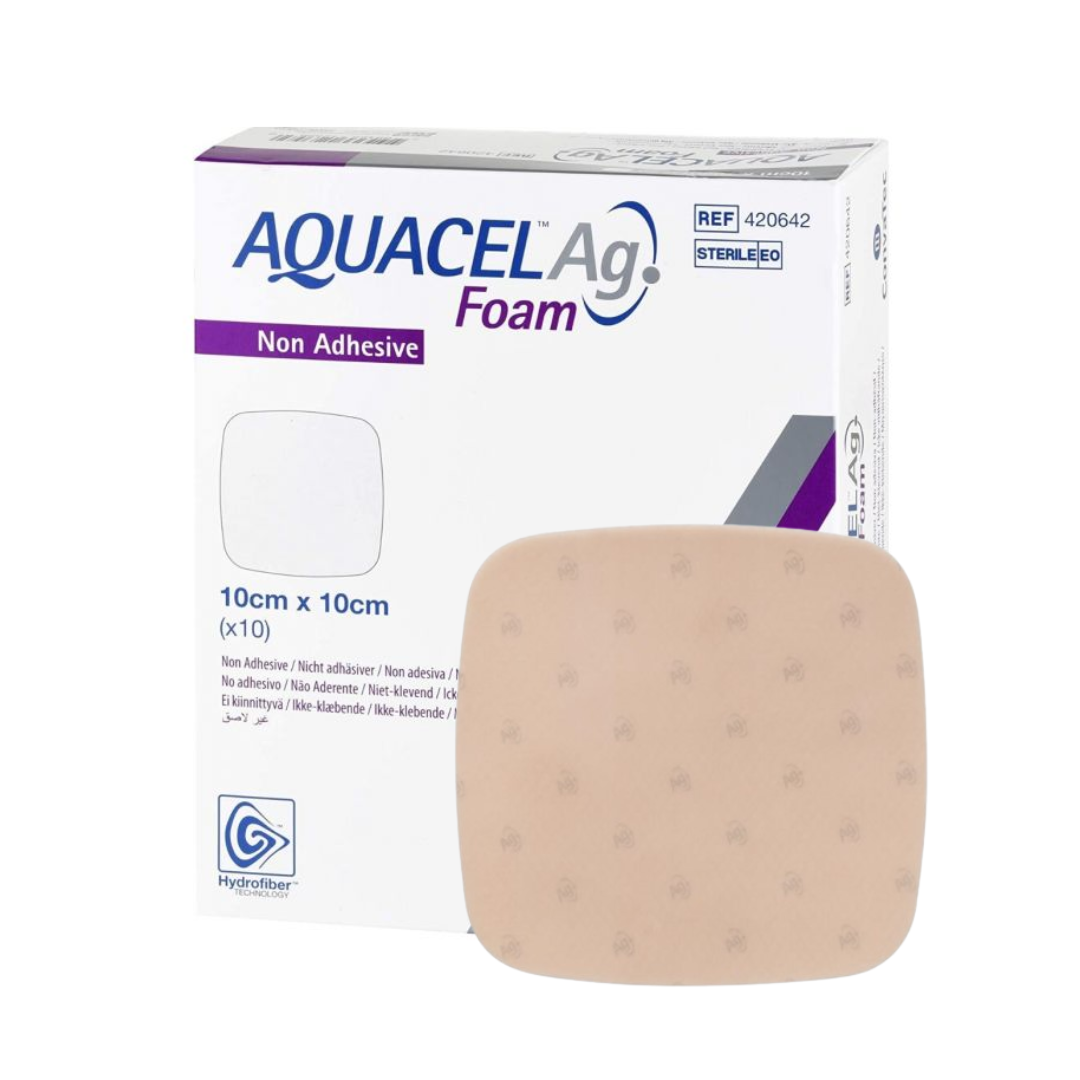Aquacel Ag Foam Non-adhesive แผ่นแปะแผลกดทับ แบบโฟม