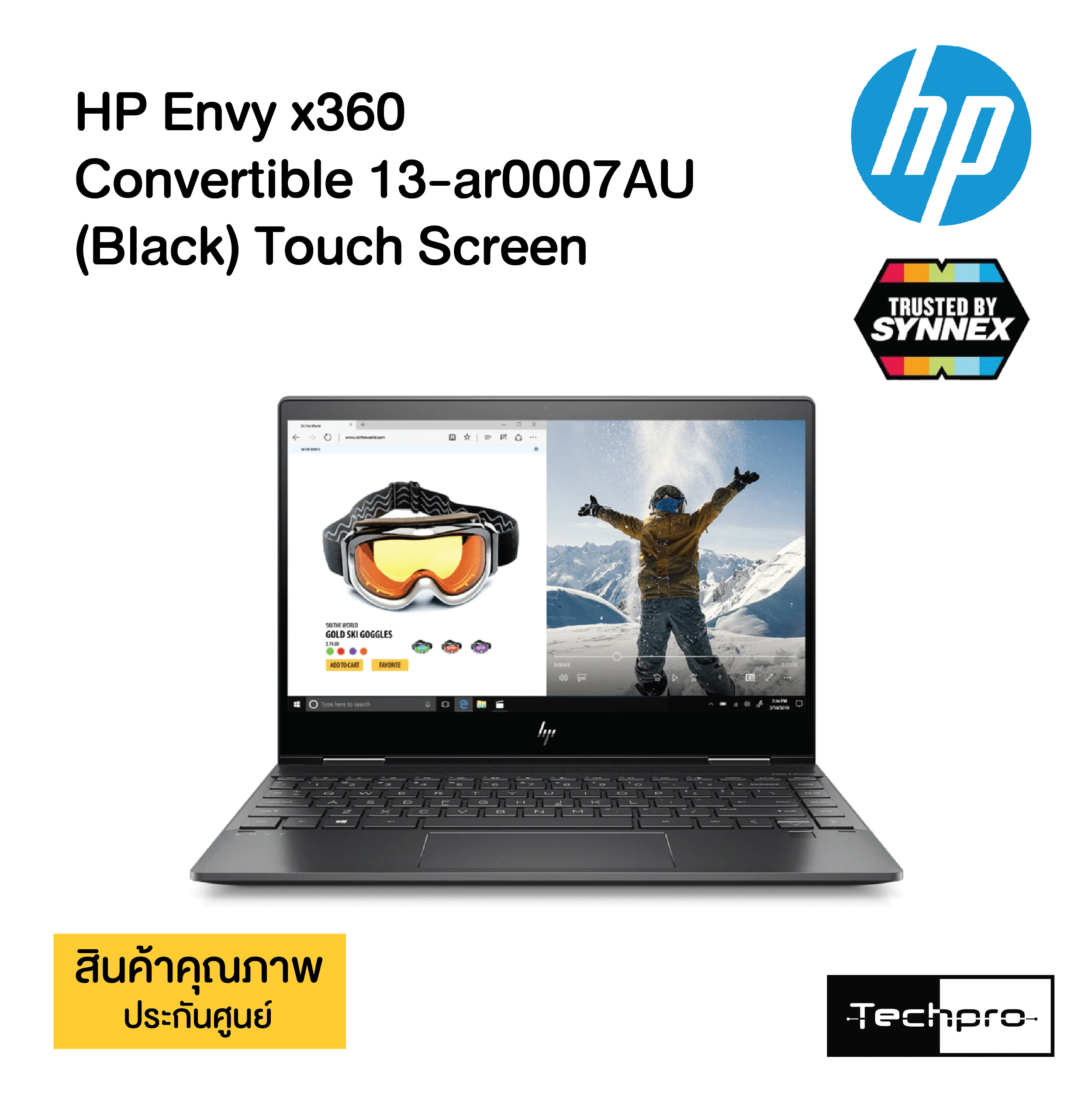 Hp Envy X360 Convertible 13 Ar0007au Black Touch Screen Techpro