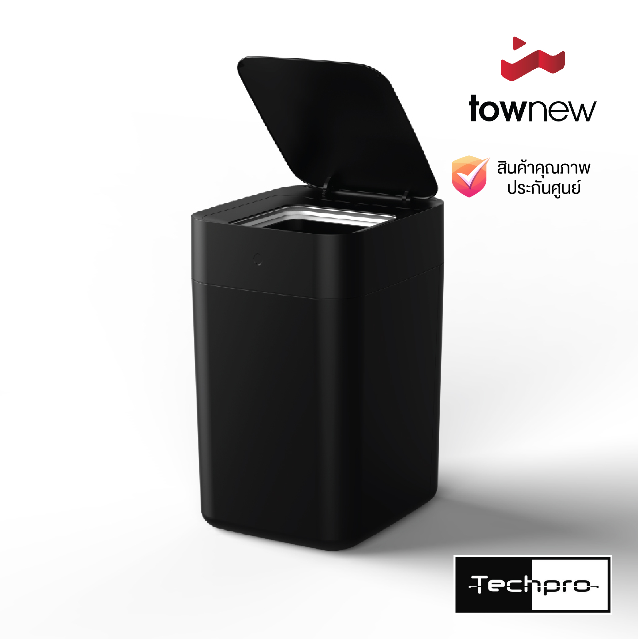 Townew Smart Trash Can รุ่น T1S (BLACK) - Techpro