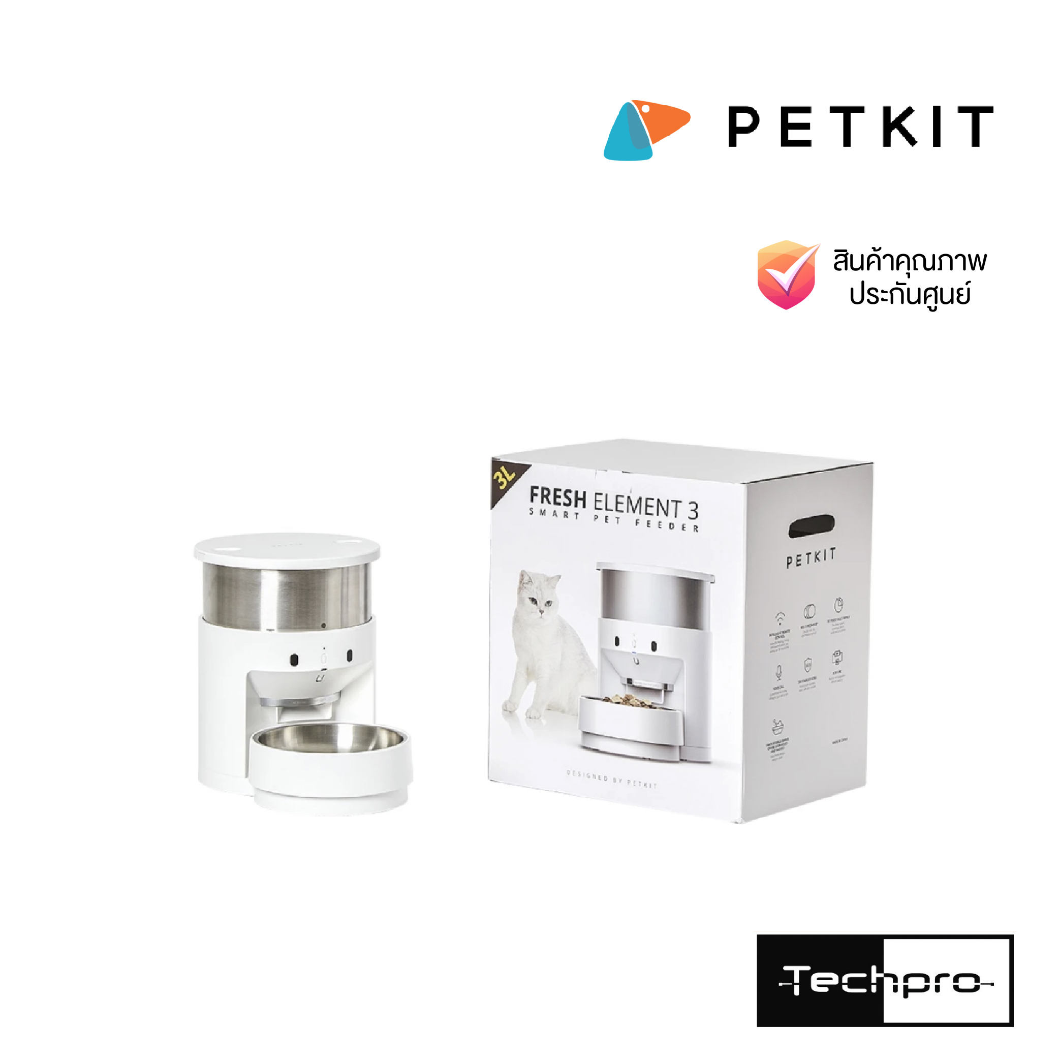 เครื่องให้อาหารสัตว์เลี้ยง PETKIT FRESH ELEMENT 3 - techpro