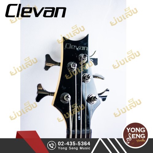 กีตาร์เบส 5 สายทรงแอลทีดี Clevan - yongsengmusical