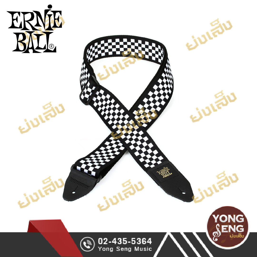 สายสะพาย Ernie Ball (Black and White Jacquard) รุ่น P04149 ...