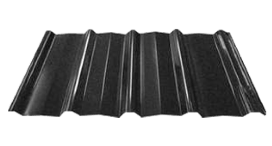 สีหลังคาบ้านเมทัลชีท สีดำ