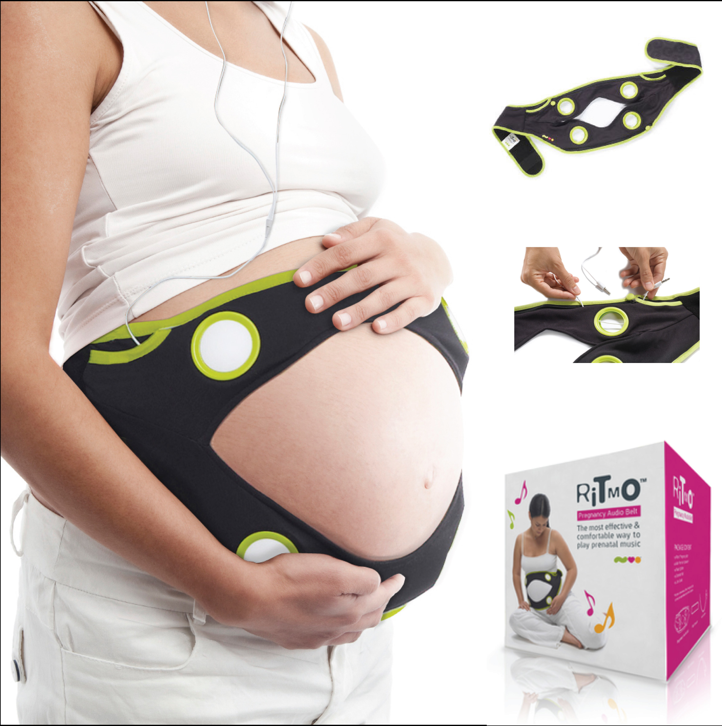 Ritmo Audio belt เข็มขัดเพื่อเพิ่มพัฒนาการของลูกน้อยระหว่างอยู่ในครรภ์