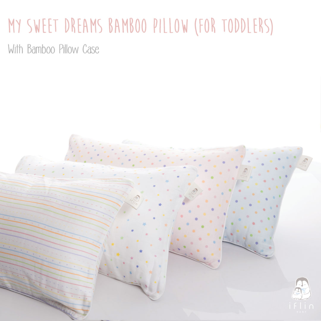 My Sweet Dreams Pillow With Bamboo Pillow Case For Toddlers