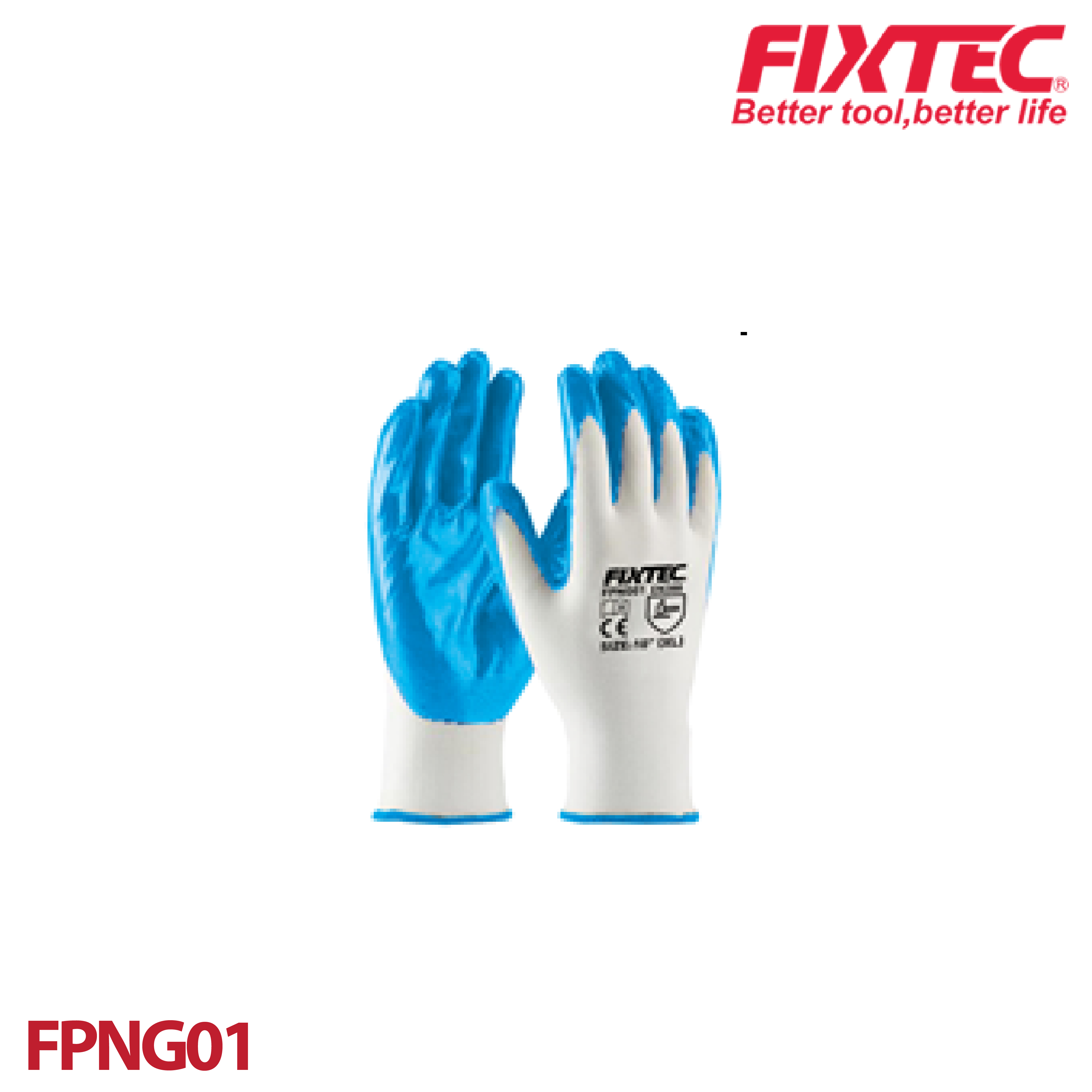 ถุงมือไนไตร FIXTEC FPNG01