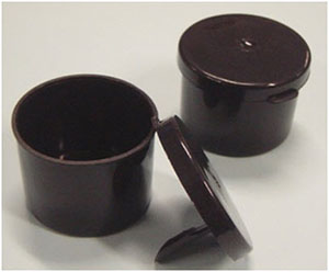 Sputum Container with Spoon, Black 1000 pcs.