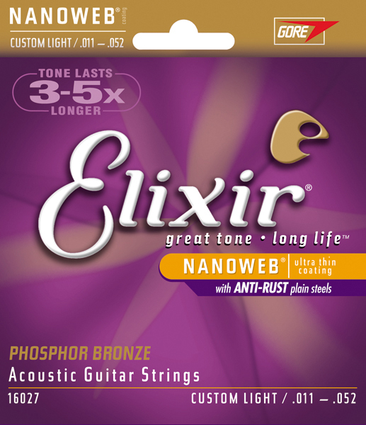 Elixir acoustic Guitar Strings .011-.052