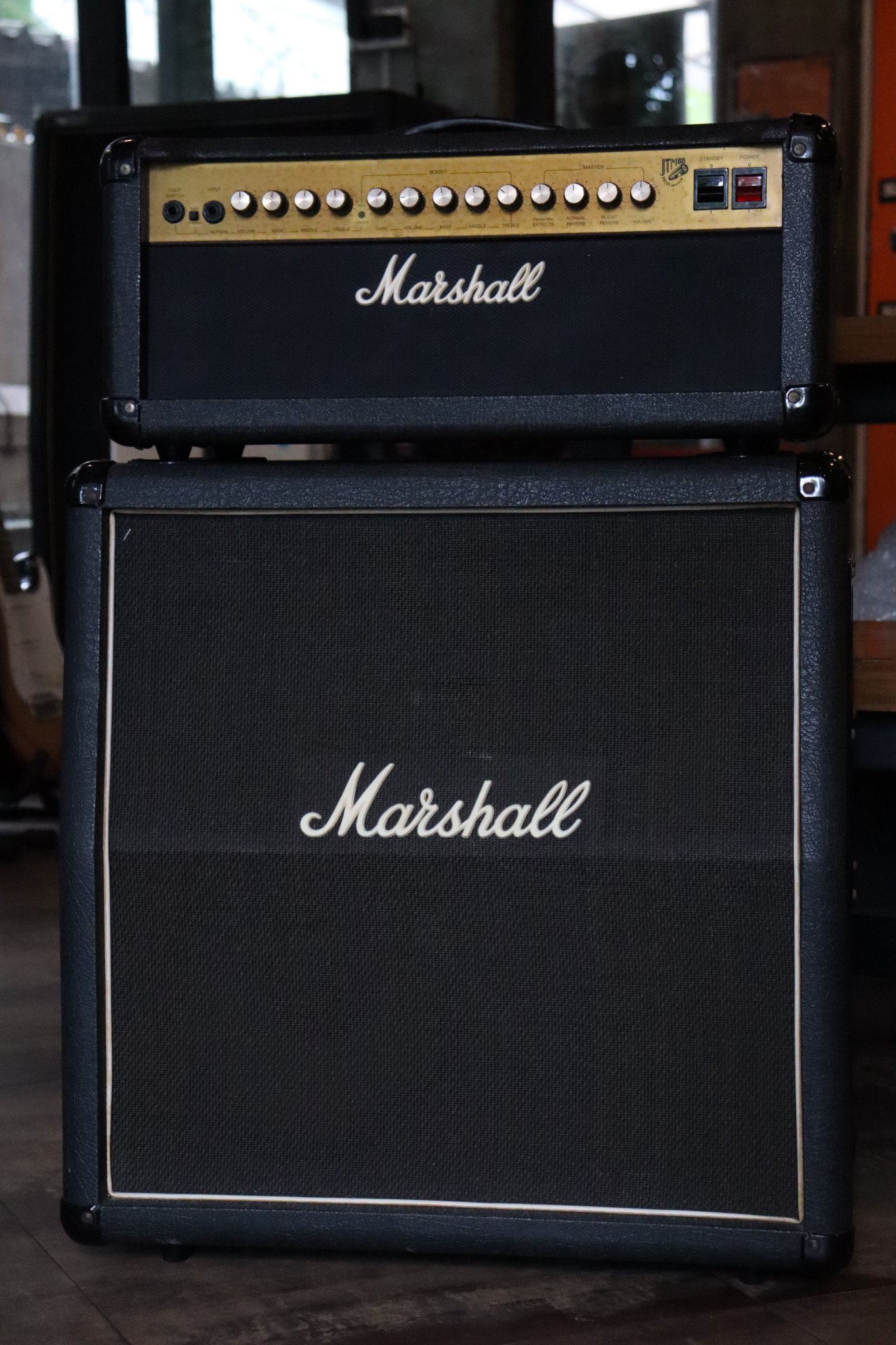 Marshall JTM60 หลอดล้วน (Valve Head) ปี 90s - 1966 A cabinet - 2x12” ดอก Celestion G12T-75