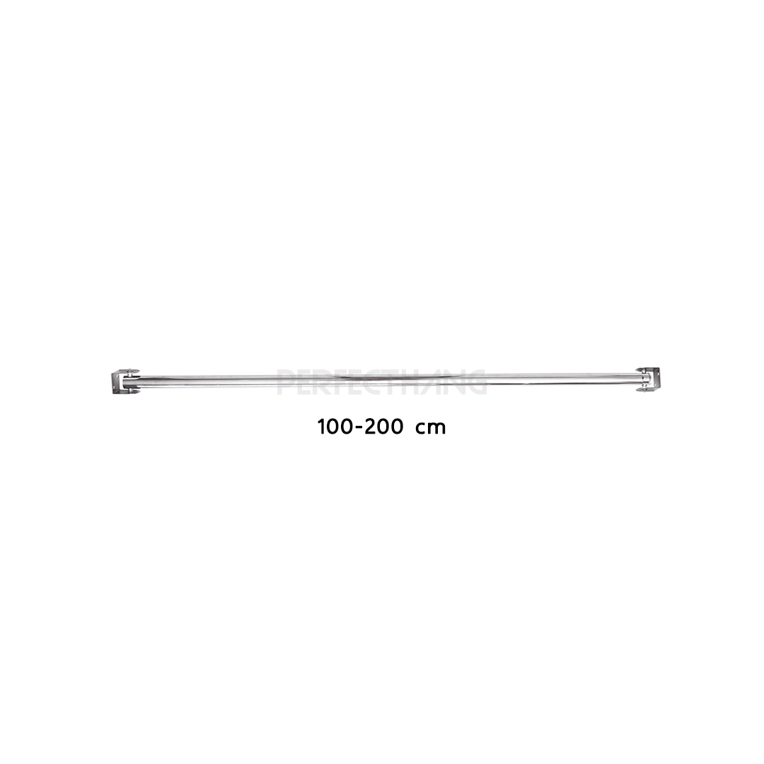 ราวยืดหด พับเก็บได้ 100-200 cm PFH Single bar 100-200