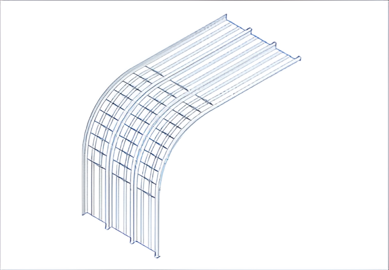 Crimp Curved Sheeting หลังคา แผ่นหลังคา Crimp Curved Sheeting หลังคา แผ่นหลังคา