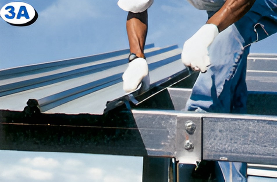 ก่อนเจาะยึดคลิปแถวถัดไป ให้ยกลอนตัวผู้ของแผ่นแรกขึ้น แล้วจึงนำขาด้านแฉกเกี่ยวล็อคกับด้านล่างของลอนตัวผู้ของแผ่นแรก ก่อนเจาะยึดคลิปแถวถัดไป ให้ยกลอนตัวผู้ของแผ่นแรกขึ้น แล้วจึงนำขาด้านแฉกเกี่ยวล็อคกับด้านล่างของลอนตัวผู้ของแผ่นแรก