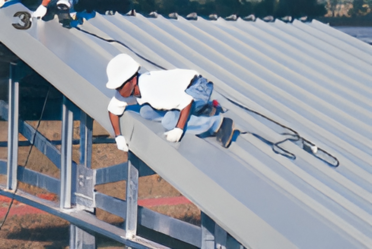 ขั้นตอนที่ 3 นำแผ่นที่ 2 มาวางซ้อนทับกับแผ่นแรก โดยให้เหลื่อมกับแผ่นแรกเข้ามาอย่างต่ำ 10 ซม. ขั้นตอนที่ 3 นำแผ่นที่ 2 มาวางซ้อนทับกับแผ่นแรก โดยให้เหลื่อมกับแผ่นแรกเข้ามาอย่างต่ำ 10 ซม.