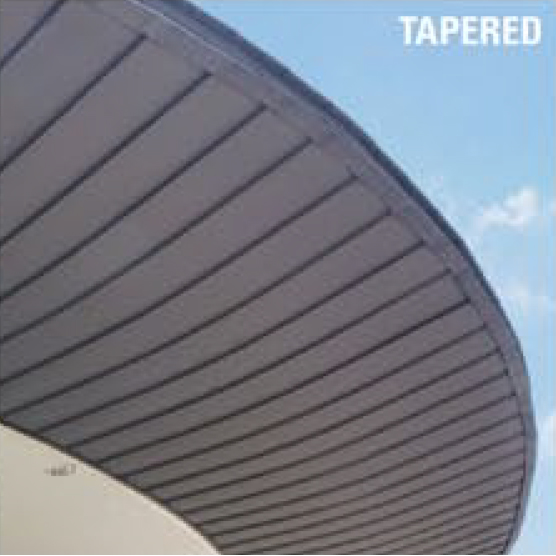 หลังคา LYSAGHT® LOCKED SEAM® รูปทรงปลายเรียว หลังคา LYSAGHT® LOCKED SEAM® รูปทรงปลายเรียว