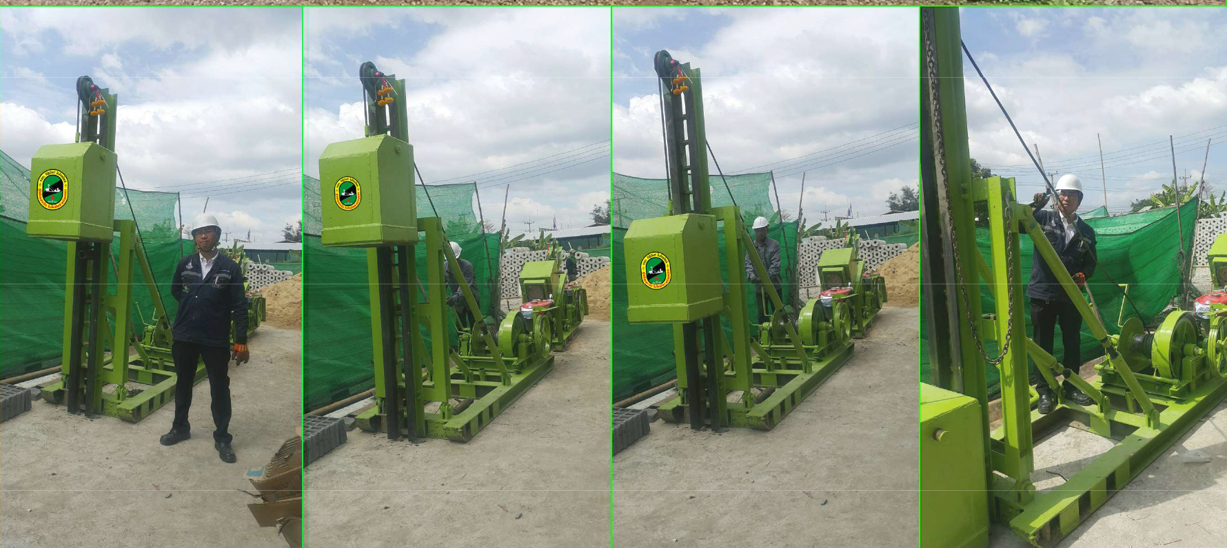 ปั้นจั่นทุกตัวผ่านการตรวจสอบและได้รับการรับรองจากวิศวกรเครื่องกล การตรวจสอบปั้นจั่น