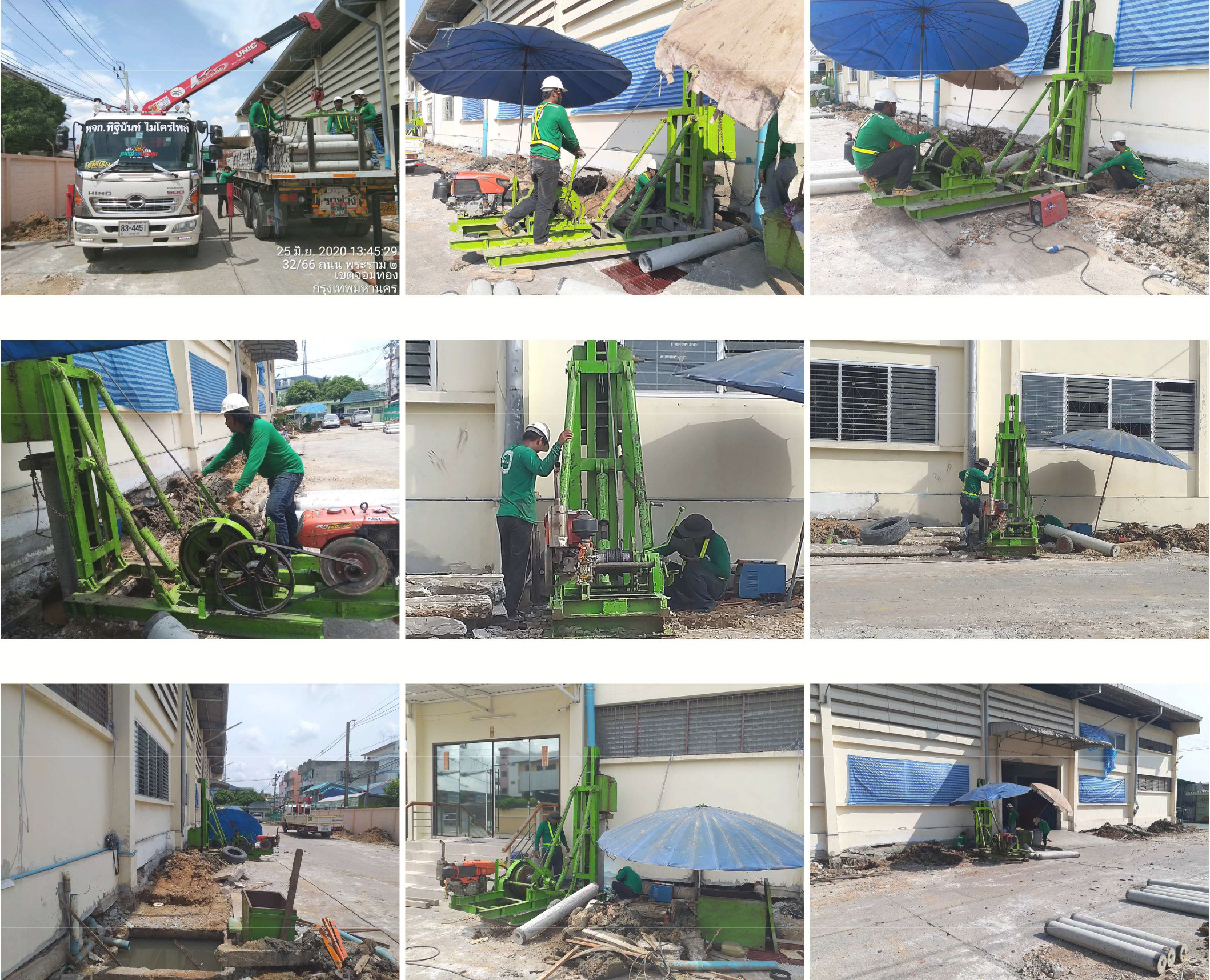 ผลงานการตอกเสาเข็ม Micro Pile ในโรงงาน ผลงานการตอกเสาเข็ม Micro Pile ในโรงงาน