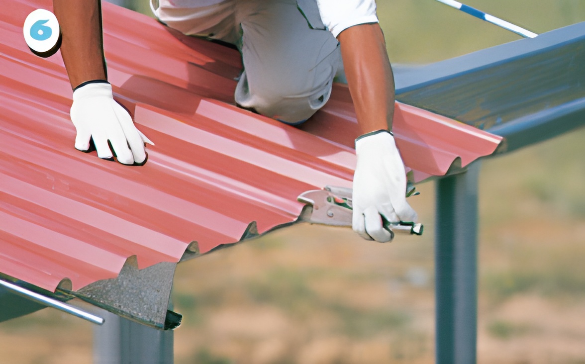 ขั้นตอนที่ 6 ใช้คีมหนีบบริเวณซ้อนทับแผ่น เพื่อความแนบแน่นในการยึดสกรูทั้งหัวและท้ายแผ่น ขั้นตอนที่ 6 ใช้คีมหนีบบริเวณซ้อนทับแผ่น เพื่อความแนบแน่นในการยึดสกรูทั้งหัวและท้ายแผ่น