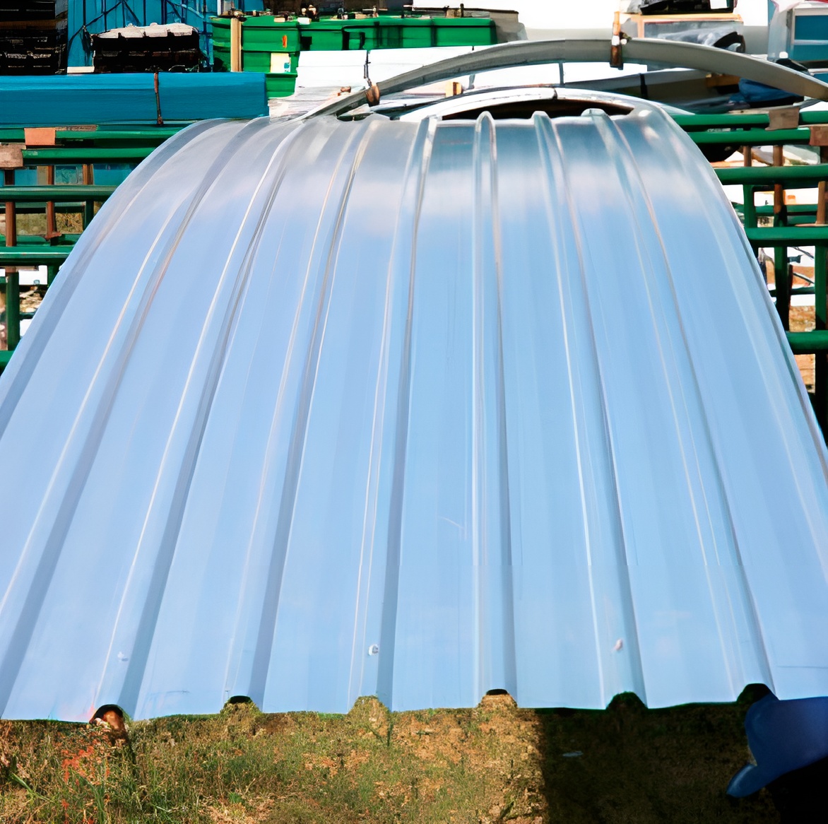 Sprung Curved Sheeting หลังคา แผ่นหลังคา Sprung Curved Sheeting หลังคา แผ่นหลังคา