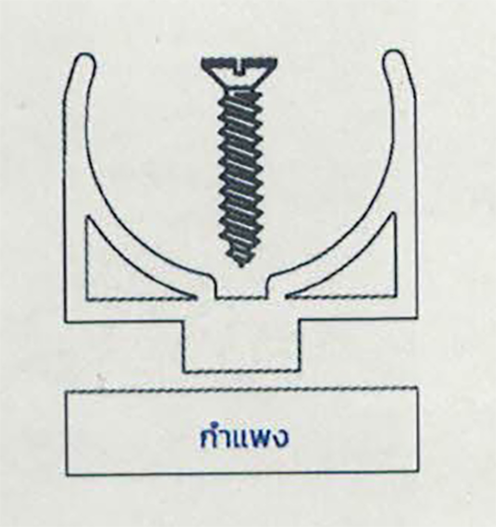 ยึดตัวล๊อดท่อ รางน้ำฝน รางน้ำฝนไวนิล ยึดตัวล๊อดท่อ รางน้ำฝน รางน้ำฝนไวนิล